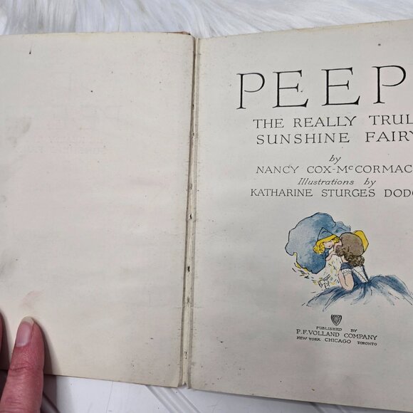 Peeps: The Really Truly Sunshine Fairy by Nancy Cox-McCormack 1918 HARDCOVER - Picture 5 of 6